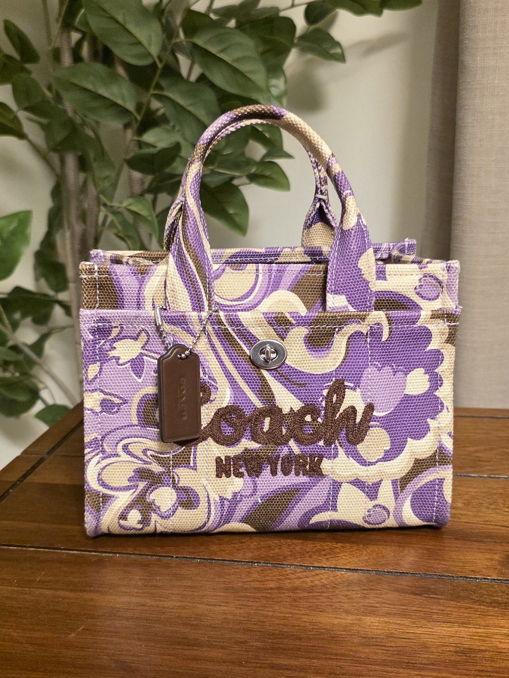 Coach Cargo Tote Bag 20 with Paisley Print - Picture 3 of 10